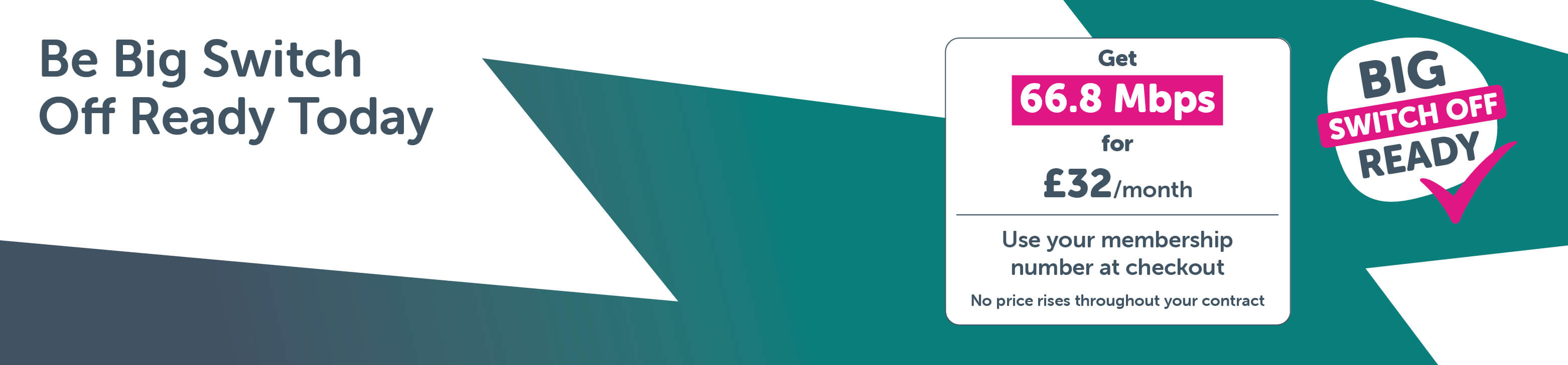 Be Big Switch Off Ready with Your Co-op broadband