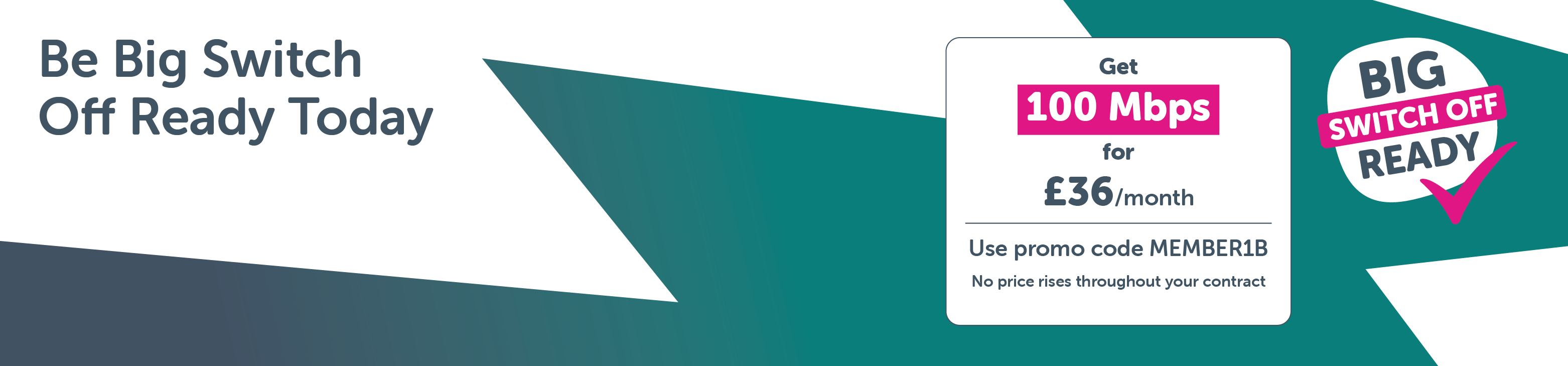 Be Big Switch Off Ready with Your Co-op broadband