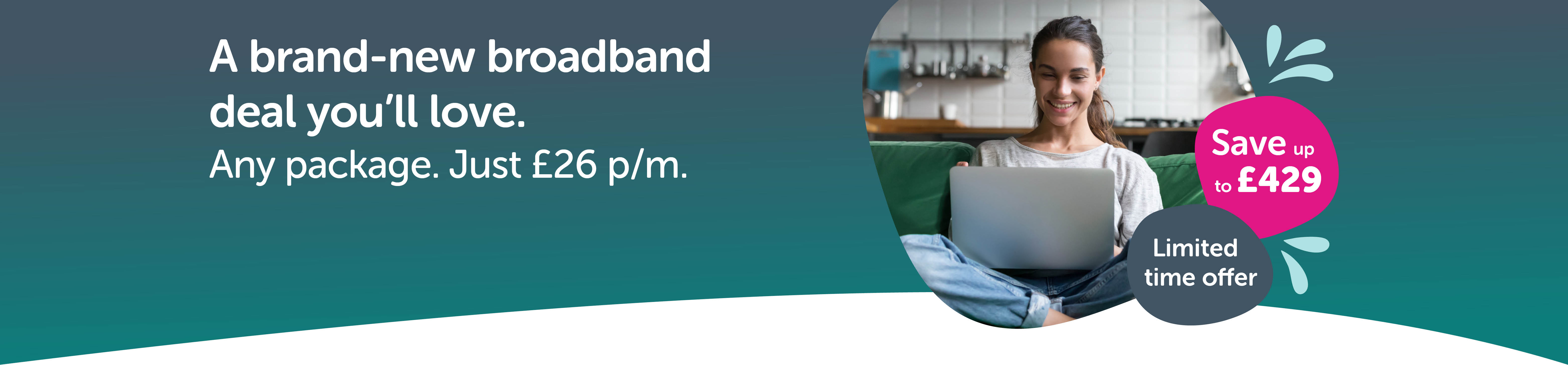 Woman using her laptop