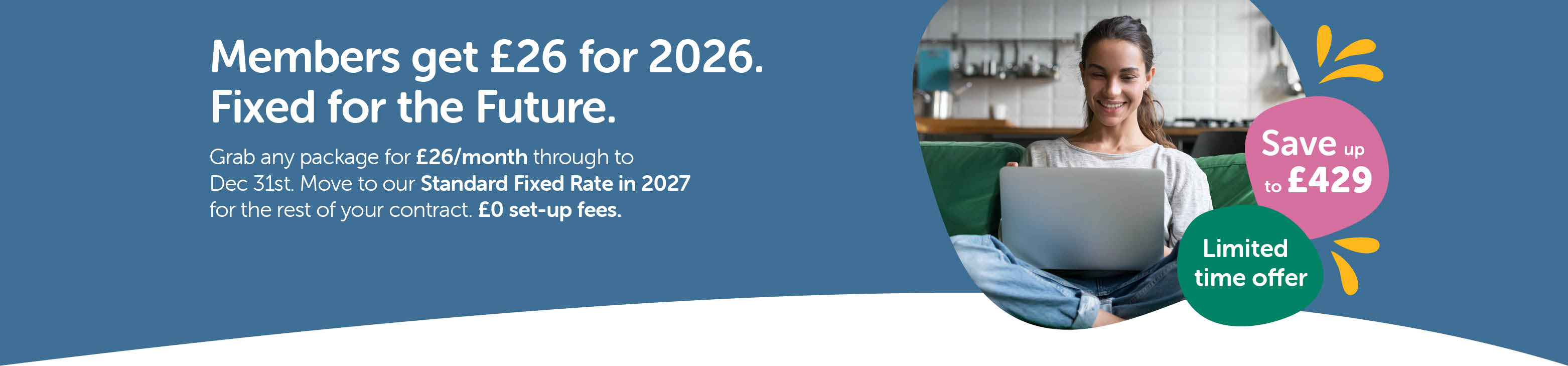 Woman using her laptop