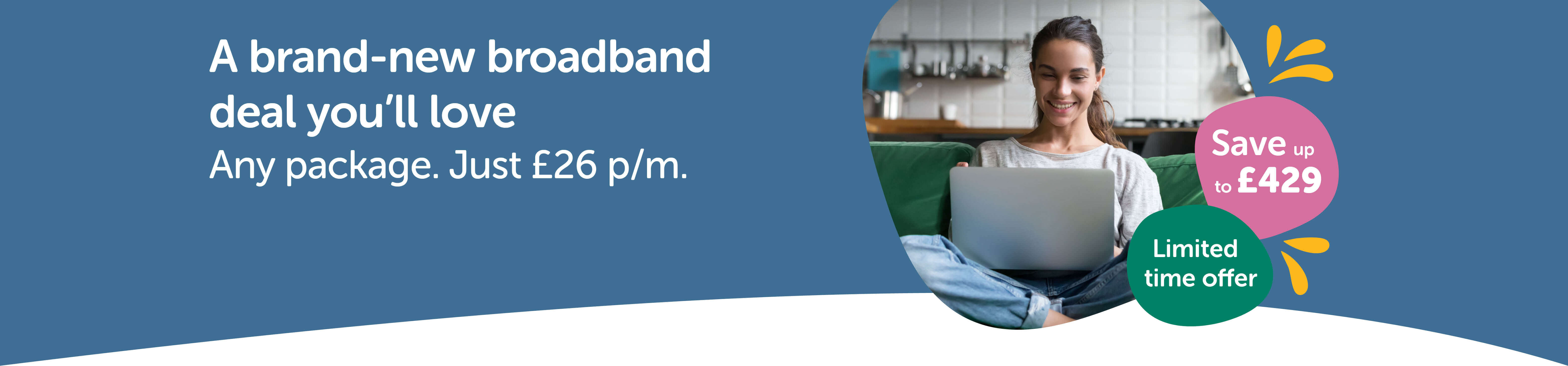 Woman using her laptop