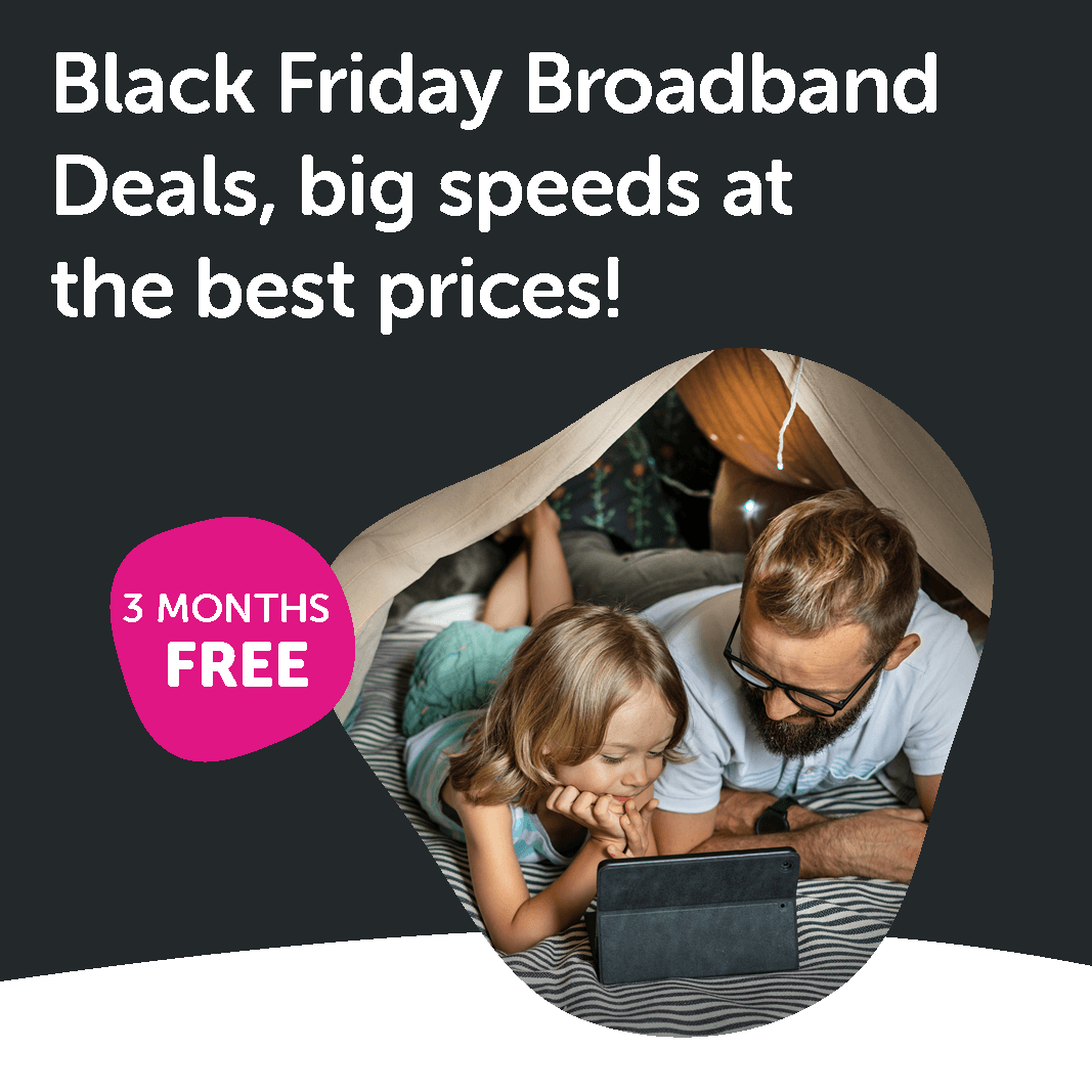 Father and Daughter using their tablet together