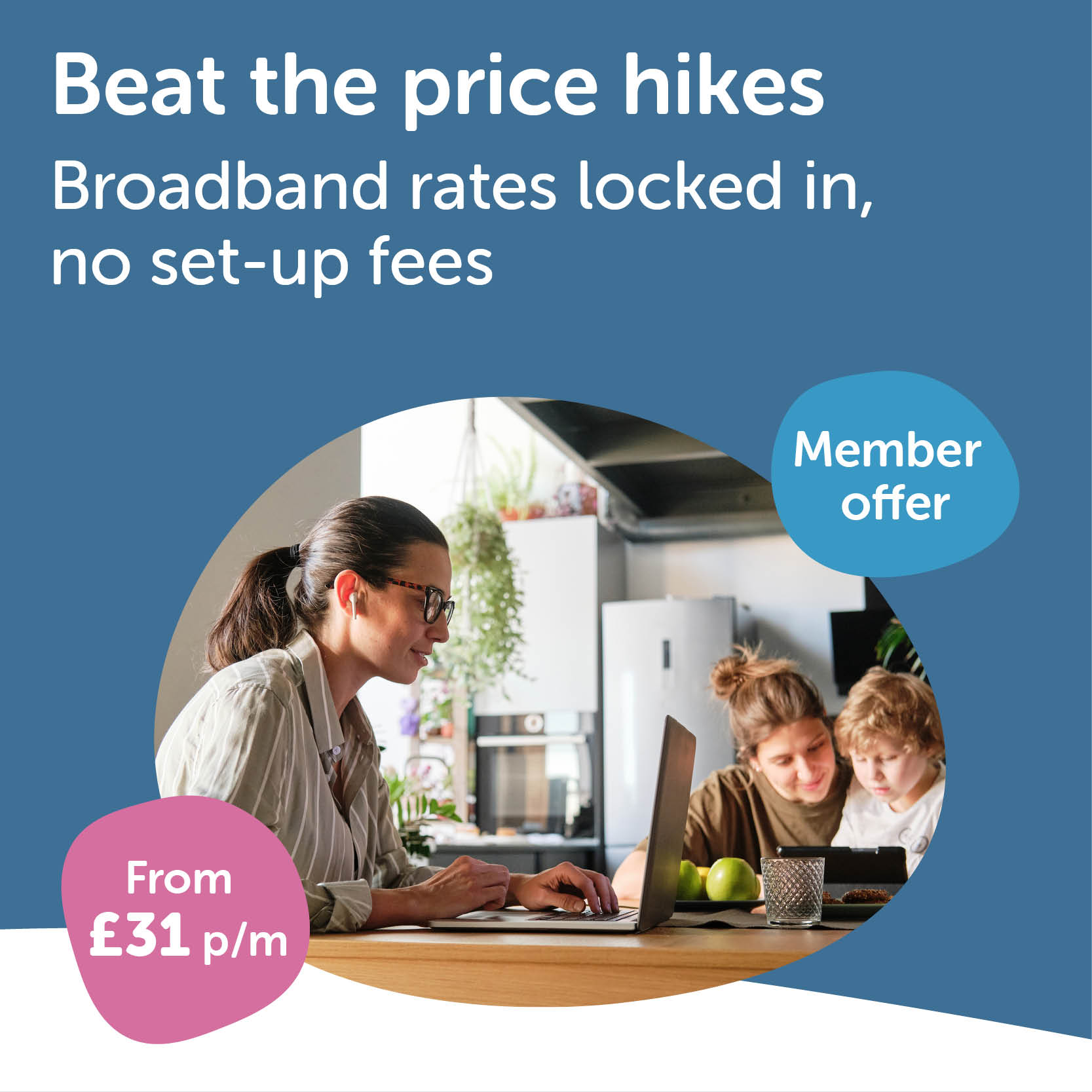 Woman using her laptop