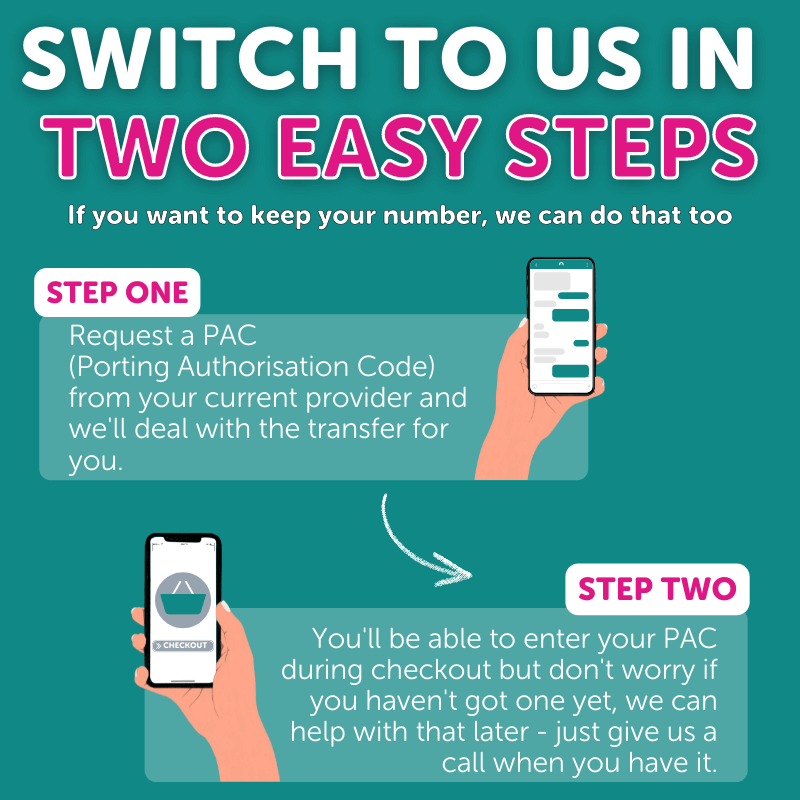 switch to us in two easy steps