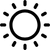 natural lighting icon