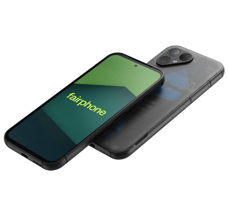 Fairphone 5 in transparent