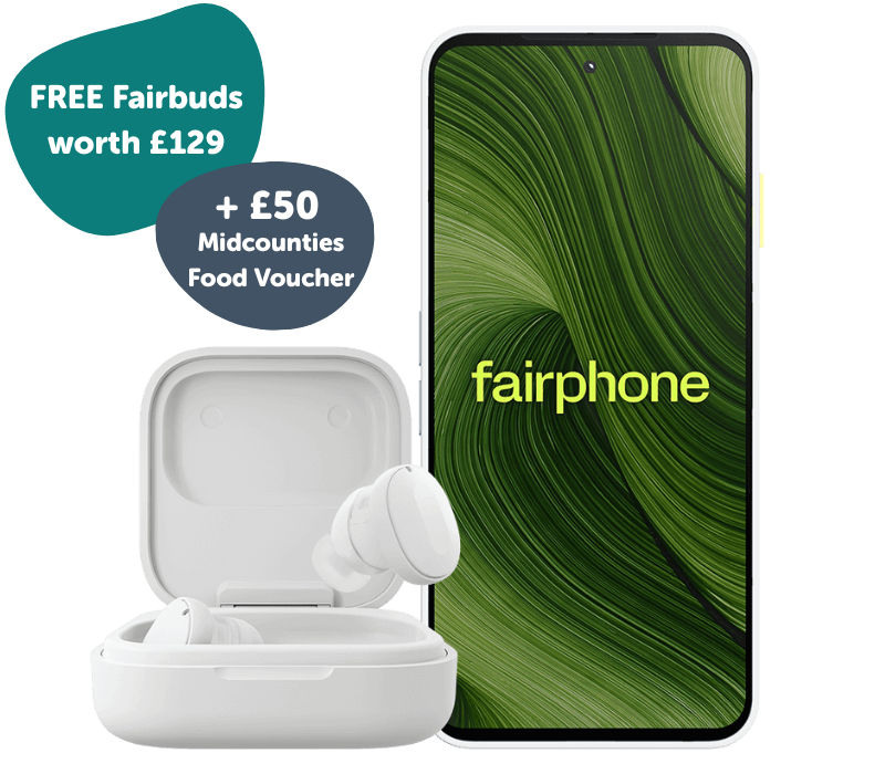 Fairphone Gen.6 with Fairbuds