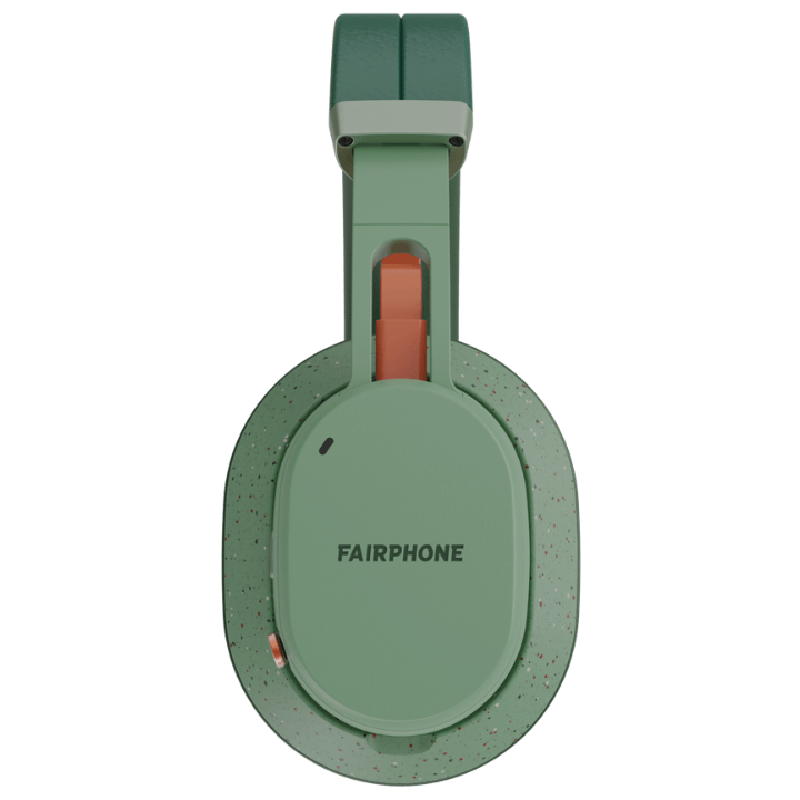 view of Fairbuds XL headphones from the side