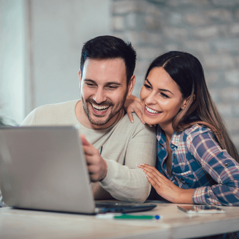 young couple changing their broadband provider