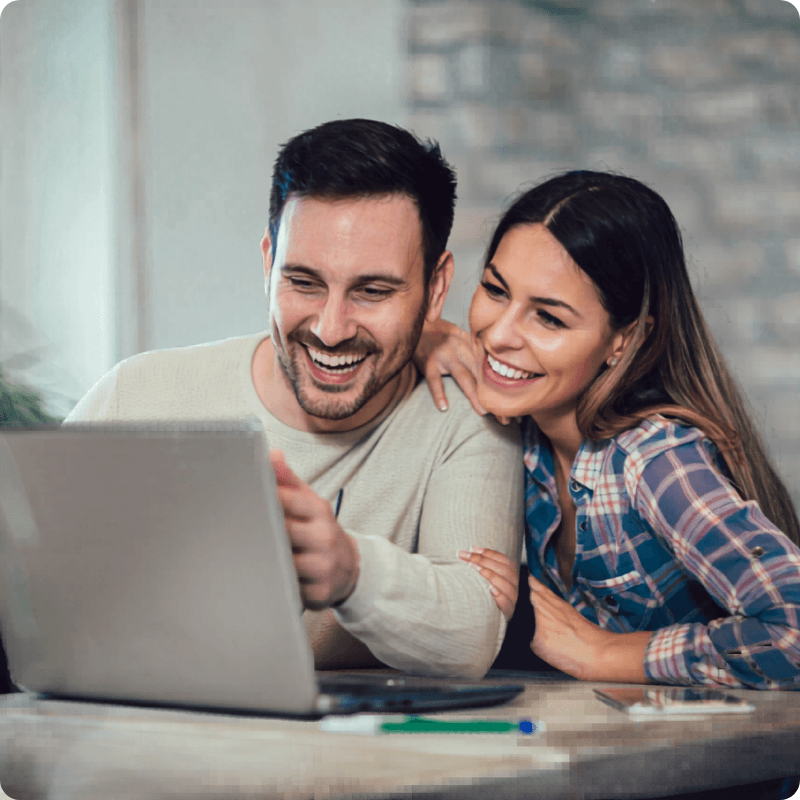 young couple changing their broadband provider
