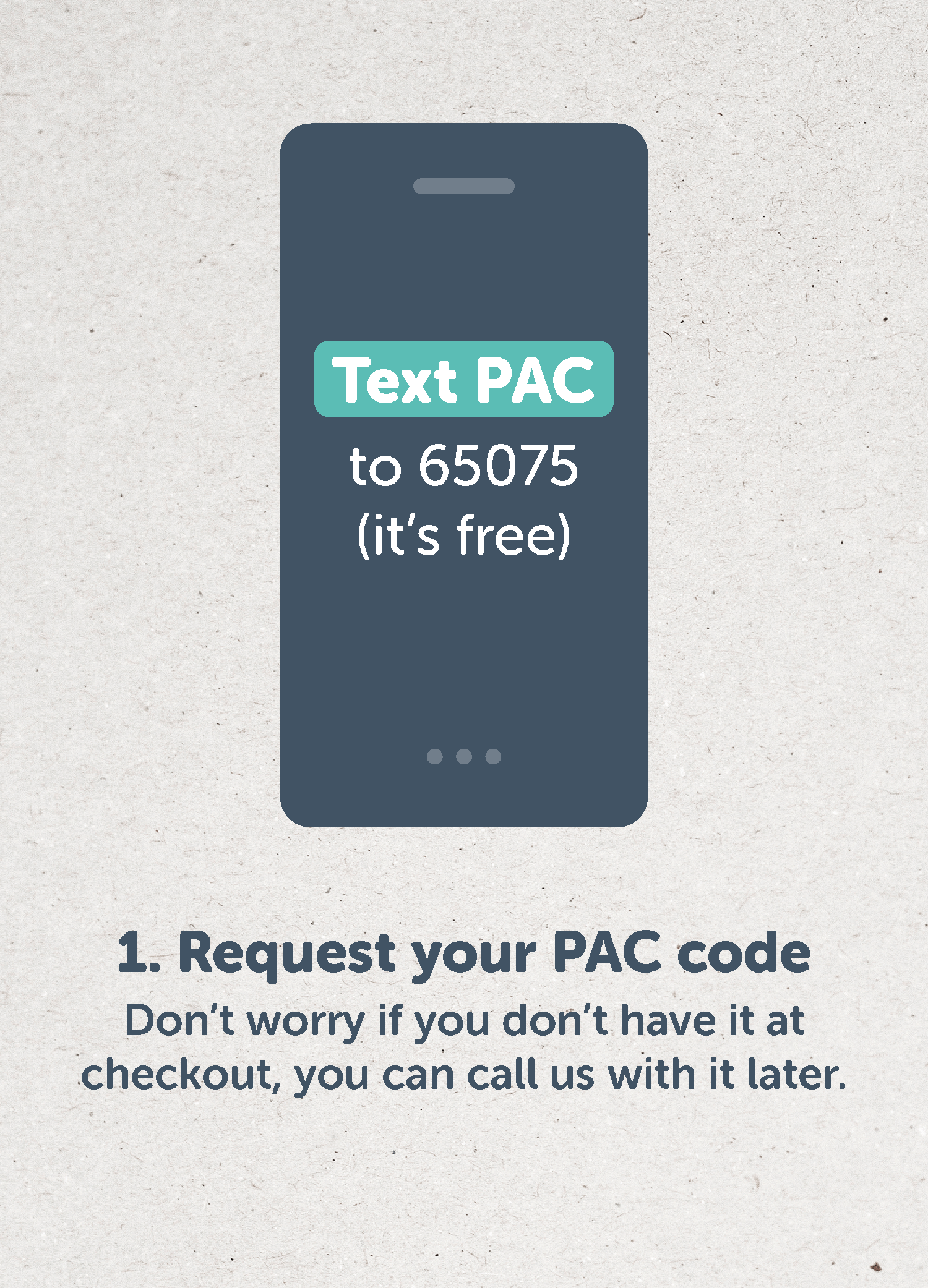 Request your PAC code