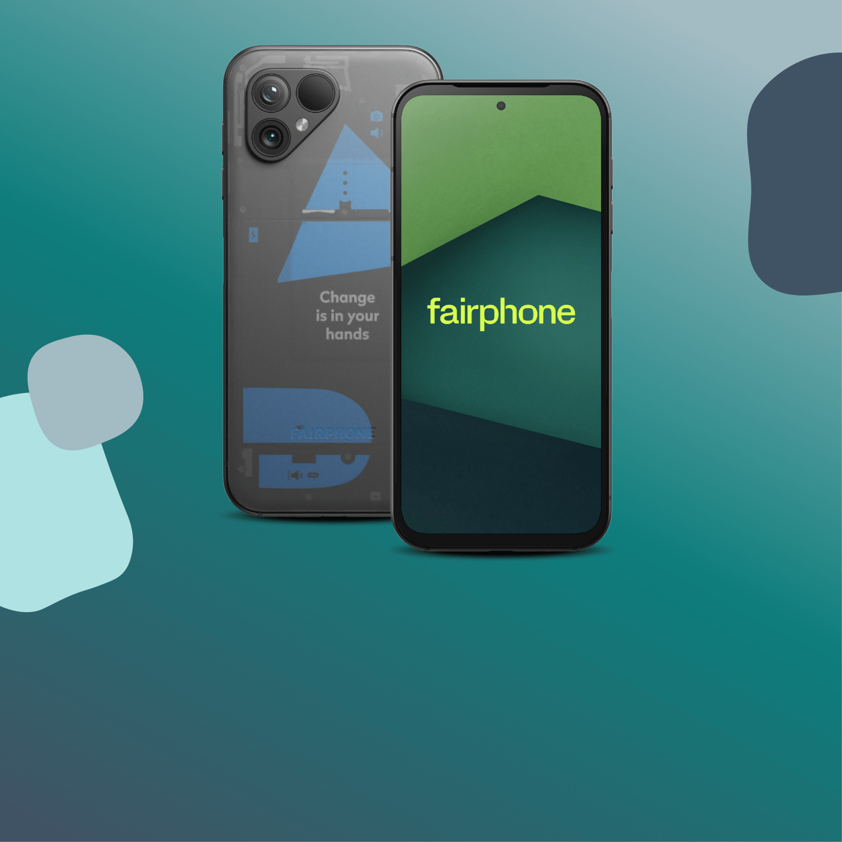 Fairphone 5 in transparent