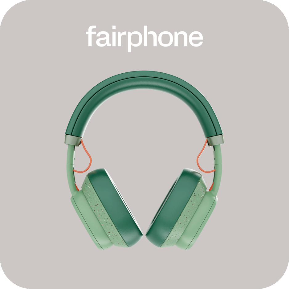 Fairbuds XL headphones in green