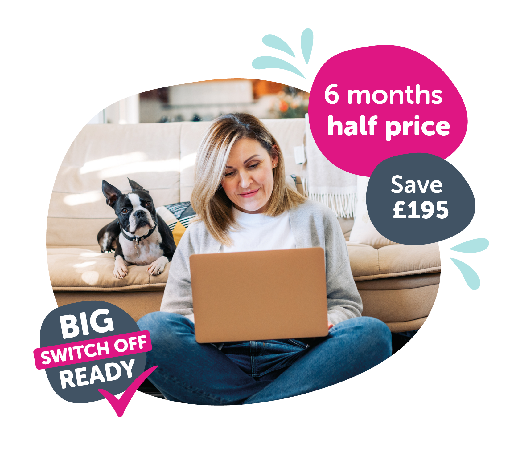 man using his laptop at home