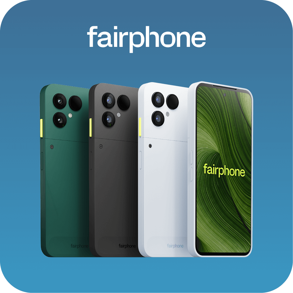 Fairphone Gen.6 with Fairbuds in white