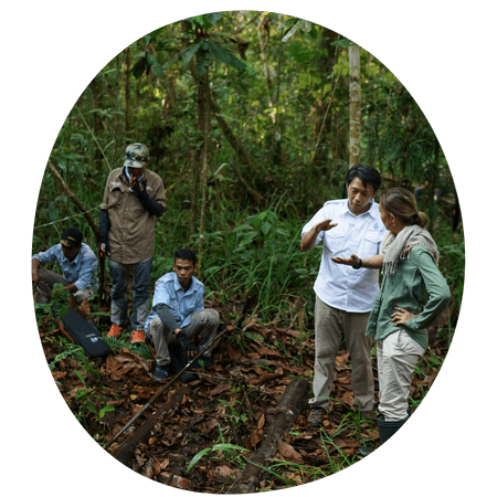 group planting trees