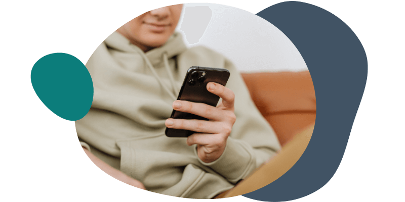 man resetting his phone's network settings