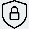 padlock in a shield icon