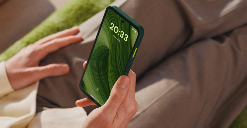 person holding their Fairphone Gen.6
