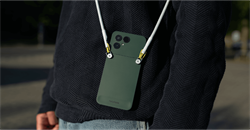 Man wearing his Fairphone Gen.6 on a lanyard