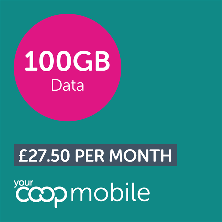 Your Mobile 100GB - with unlimited calls and texts