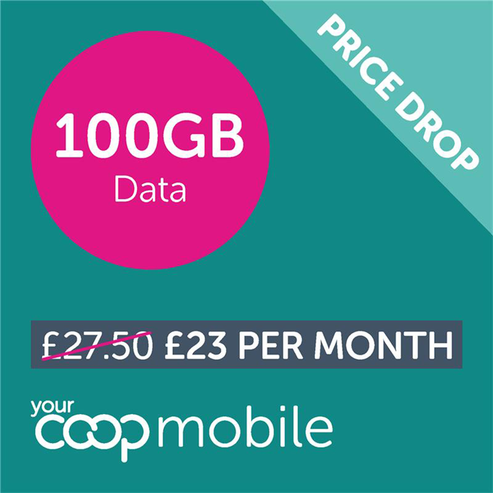 Your Mobile 100GB - with unlimited calls and texts