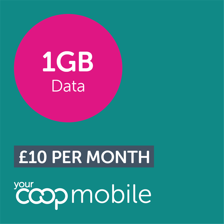 Your Mobile 1GB - with unlimited calls and texts