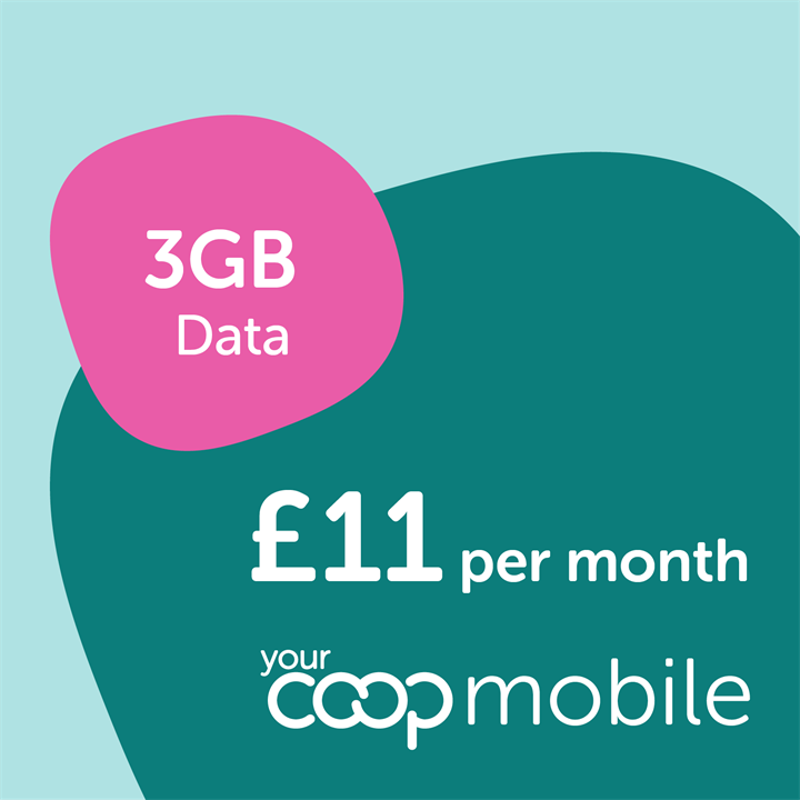3GB SIM only – Unlimited calls and texts