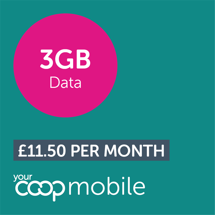Your Mobile 3GB - with unlimited calls and texts