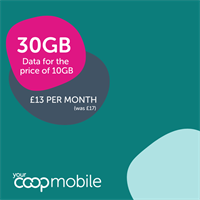 Your Mobile 30GB - with unlimited calls and texts