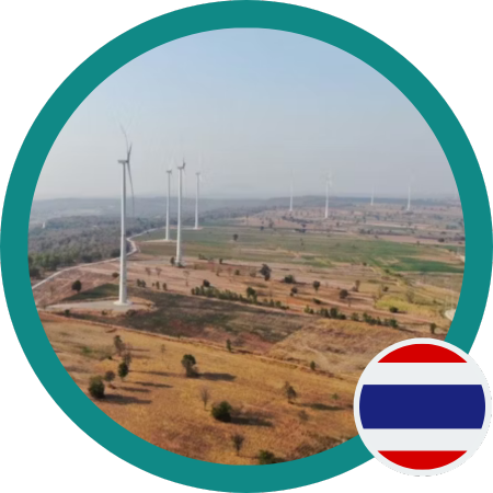 Wind power project in Thailand