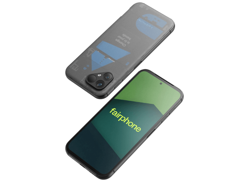 Fairphone 5 in transparent