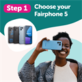 Fairphone 5 with Fairbuds XL headphones with SIM Alternative Image 1